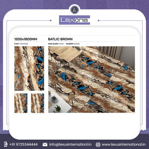 Carreaux de porcelaine émaillée avec surface brillante pour chambre à coucher, salon, taille 600x600mm, porcelaine indienne - Product Image 3