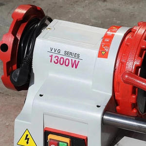 Machine de coupe et de filetage de tuyaux en PVC électrique entièrement automatique de 2 pouces, qualité industrielle, moteur universel compact 65, fileteuse de tuyaux - Product Image 4