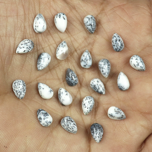 หินโมรา dendritic โอปอลอัญมณีหลวมทรงหลังเบี้ยหินทึบแสงขนาด2มม. ถึง30มม. ขายส่ง - Product Image 2