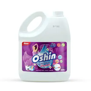 Detergente para ropa de hotel que usa lavadora de calidad baja MOQ marca personalizar limpieza Color cuidado Oshin detergente líquido 3500ml