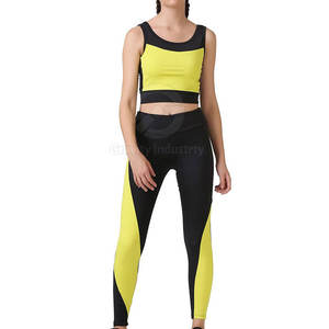 Conjunto Deportivo de Yoga para Mujer, Estilo Moderno, Logotipo Frontal Sólido, Alta Calidad, Transpirable, Ecológico, Hecho en Pakistán, Venta al por Mayor - Product Image 3