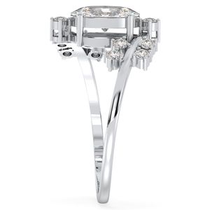 REYES, diseño elegante, anillos de compromiso de moissanita de Plata de Ley 925 para mujer, regalo de aniversario caro para esposa, joyería fina - Product Image 5