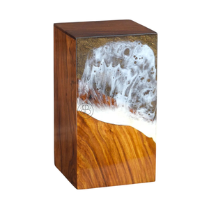 Handcrafted Rosewood Ocean cremation Urn Resin Art <b>Memorial</b> <b>Keepsake</b> Elegant <b>Memorial</b> <b>Keepsake</b> - Product Image 3