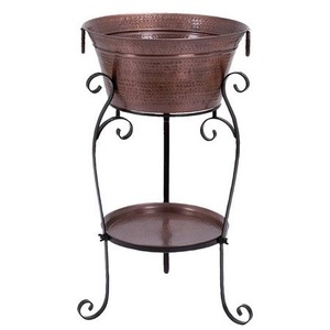 Seau refroidisseur de vin à poignée vintage en acier inoxydable de qualité supérieure avec impression personnalisée pour une utilisation en fête - Product Image 4