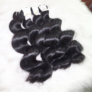 Cabello Vietnamita Virgen Ondulado y Rizado, Cabello Remy con Cutícula Completa Alineada, Trama Doble a Máquina, Paquete de 100g, Proveedor Mayorista - Product Image 6