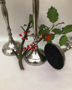 Nouveau design de bougeoir en aluminium de Noël, tailles personnalisées, argent, fait à la main, bougeoir durable, formes personnalisées - Product Image 4