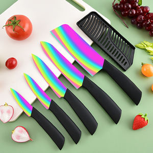 Cuchillo de Chef con Hoja de Cerámica y Mango de Plástico con Diseño Floral para Acampar al Aire Libre, Envío Gratis, Suministro de Fábrica - Product Image 3