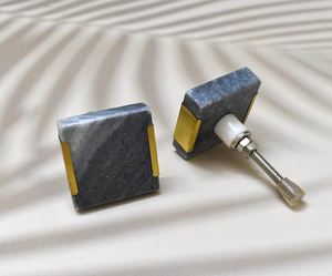 Poignée de porte en laiton avec pierre ronde, forme et taille personnalisées, fabriquée en Inde - Product Image 5