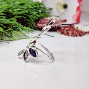 Anneau de chakra réglable à sept pierres anneau réglable léger - Product Image 2