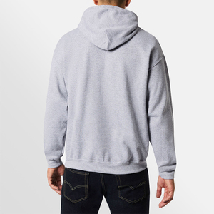 Alta calidad logotipo personalizado etiqueta 500gsm peso pesado pulóver sudaderas 100% algodón hombros caídos de gran tamaño hombres Boxy Hoodie - Product Image 4