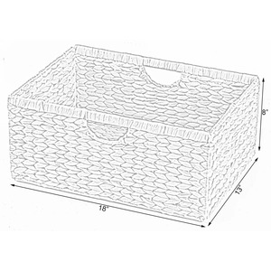 Panier de rangement pliable multi-usage, panier de rangement fait main, vente en gros, écologique, fabriqué au Vietnam - Product Image 2