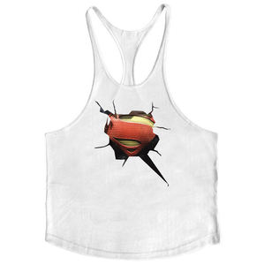 Débardeur de sport personnalisé sans manches pour homme, respirant, en polyester/coton, grande taille - Product Image 4