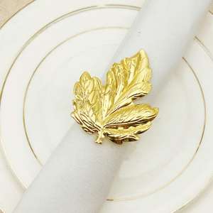 Best Quality Wholesale Casted Lead Silver Gold Copper Tone Elegant Reusable Napkin Rings Tissue Holder for Restaurant Hotel Home - Product Image 2