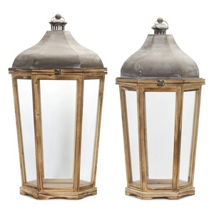 Handmade Wooden Customized Design <b>Lantern</b> <b>Set</b> of Two Best Wholesale Price Selling Indian Wooden <b>Lantern</b> With Natural Polished - Product Image 3