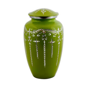 Urne funéraire décorative en métal pour cendres humaines, design campagnard français, écologique, taille adulte, urne commémorative funéraire en gros - Product Image 1