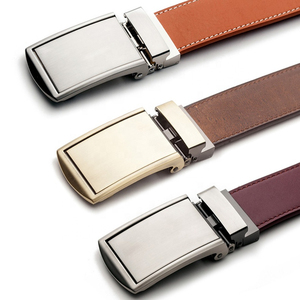 Ceinture personnalisée pour homme, formelle, solide, large, en cuir pleine fleur, couleur tan, noir, marron, boucle en plaque, durable, écologique - Product Image 3