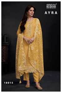 ชุดซาลวาร์ทำจากผ้าโปร่งบางคริสตัลสวยงามดีไซน์เนอร์เป็นครั้งคราวพร้อมงานเย็บปักถักร้อยของชาวอินเดีย - Product Image 2