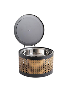 Conception personnalisée avec couvercle en acier casserole marmite de mariage hôtel fête table de service utilisation casserole Ramadan chauffe-plats - Product Image 6