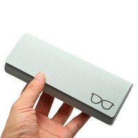 Boîte à lunettes de lecture portable anti-pression pour myopie presbytie boîte de lunettes de lecture étui à lunettes en cuir PU dur