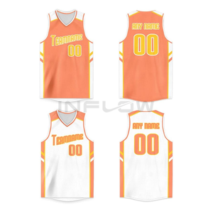 Ensembles d'uniformes de maillot de basket-ball à motif d'équipe de jeunes de sublimation au design personnalisé Vêtements de basket-ball 100% polyester - Product Image 5