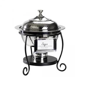 Nouveau modèle de chauffe-plats en métal plaqué or finition service de traiteur buffet équipement alimentaire chauffe-plats - Product Image 4