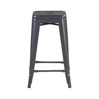 Tabouret de bar empilable en métal, dossier bas moderne, chaise de comptoir commerciale pour restaurant, tabouret haut pour cuisine