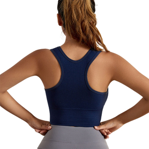 สปอร์ตบราปรับสายได้ไร้รอยต่อพร้อมไนลอนสแปนเด็กซ์ชุดออกกำลังกายแฟชั่นปรับแต่งได้ - Product Image 6