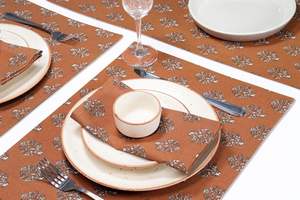 Feuilles d'automne Design napperon 13x19 pouces 100% coton lavable en Machine Style Vintage personnalisable maison cuisine salles à manger - Product Image 4