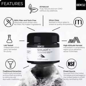 Résine de Shilajit Naturelle de Qualité Alimentaire en Bouteille – Fournisseur d'Énergie et de Vigueur Biologiques - Product Image 4