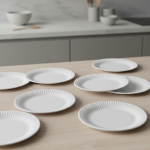 Bán Buôn 15Cm Fluted Dùng Một Lần Sinh Thái Phân Hủy Sinh Học Giấy Tấm Biểu Tượng Tùy Chỉnh Phục Vụ Đảng Thực Phẩm Phục Vụ Cách Sử Dụng - Product Image 2