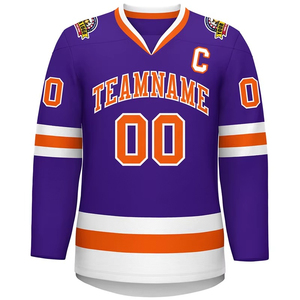 Maillot de hockey sur glace de haute qualité, personnalisé, sublimé, vêtements d'équipe, tissu durable à séchage rapide, maillots de hockey pour adultes et jeunes pour l'entraînement - Product Image 1
