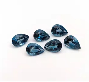 "3X5mm ลูกแพร์ตัดธรรมชาติลอนดอนบลูบุษราคัม" ขายส่งราคาโรงงานที่มีคุณภาพสูงอัญมณีหลวมเหลี่ยมเพชรพลอยต่อชิ้น | ได้รับการรับรอง - Product Image 2