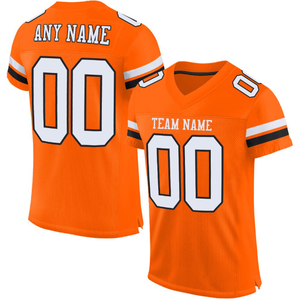 Camiseta de fútbol americano bordada con el nombre del número del equipo personalizado impreso de alta calidad Buker - Product Image 1