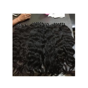 Venta al por mayor 100% extensiones de cabello indio virgen grado 12A Color Natural cuerpo onda cutícula alineada doble trama 100% cabello humano - Product Image 2