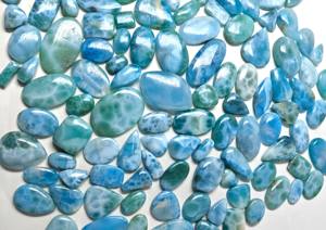 2025 alto grado pulido Natural Larimar piedra preciosa corte suave cabujón mezcla forma piedra preciosa suelta para la fabricación de joyas hermosas - Product Image 5