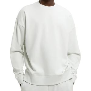 เสื้อฮู้ดและสเวตเตอร์คอกลมสำหรับผู้ชายเสื้อสเวตเชิ้ตผ้าคอตตอนผ้าขนแกะสีดำสำหรับทุกเพศ - Product Image 6