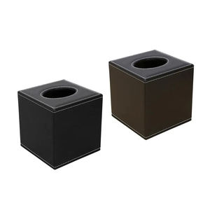 <b>Tissue</b> <b>Box</b> Kitchen and Bathroom <b>Tissue</b> <b>Box</b> Household Room Storage Desktop Napkin <b>Holder</b> <b>Tissue</b> Storages Leather <b>Box</b> - Product Image 3