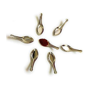 Vente chaude 304 Acier Inoxydable Or Rond Mini Cuillère 7pcs Occasion De Mariage Café Thé Dessert Cuillère Miroir Polonais 10ml Capacité - Product Image 1