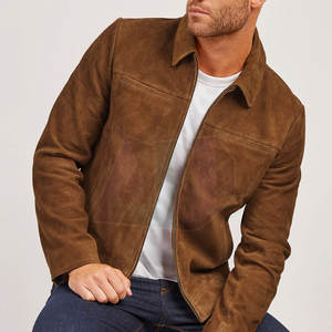Premium Quality Outerwear <b>Suede</b> <b>Jacket</b> Soft Touch Material Tailored Fit Perfect For Casual Wear And Seasonal Use - Product Image 2