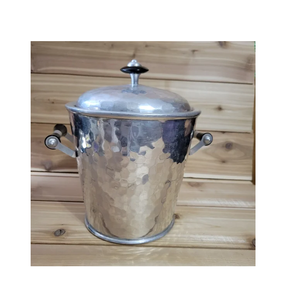 ถังน้ำแข็งอลูมิเนียมสำหรับอุปกรณ์บาร์ไวน์ดีไซน์มินิมอลลิสต์พร้อมที่จับเชือกทำความเย็นไวน์ - Product Image 2