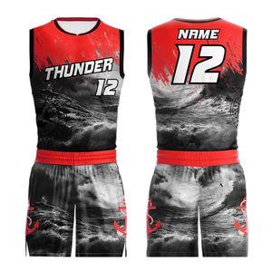 Venta al por mayor personalizado Retro baloncesto uniforme Jersey conjunto transpirable hombres baloncesto camisetas chalecos entrega rápida impresión - Product Image 4