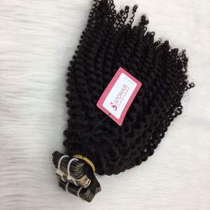 Extension de cheveux Remy de qualité vietnamienne de luxe brut couleur naturelle bouclée profonde sans perte d'enchevêtrements couleur naturelle-paquet de cheveux humains - Product Image 3