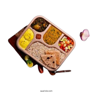 Plaques de pulpe de canne à sucre jetables biodégradables Options populaires à 4 compartiments et 5 compartiments pour les événements scolaires - Product Image 6