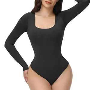 Reasonable Price Women Body Suit <b>for</b> <b>Sale</b> Light <b>Weight</b> Fitness Wear Slim Fit Spandex / Polyester Women Full Sleeve Body Suit - Product Image 1