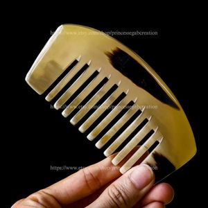 Organic Anti-Static Comb From India Traditional Horn Comb for Personal & Salon Use Natural Crafts - Product Image 2