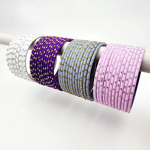 Diseño único completo bordado geométrico imitación perla boda moda Chudiyan conjuntos cliente exigente nuevos brazaletes de moda - Product Image 4