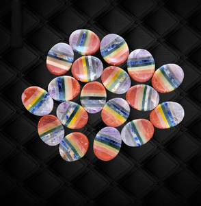 Piedras de Ágata Natural Talladas con los 7 Chakras, Piedras de Cristal Reales para la Sanación con Reiki, Piedras Pulidas para el Amor y la Sanación - Product Image 1