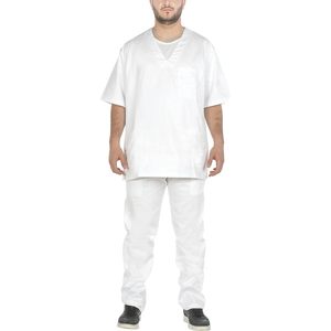 Uniforme Hospitalario Unisex CBF Balducci Group 100% Algodón Sanforizado, Túnica y Pantalones para Enfermería y Personal de Servicio - Product Image 1