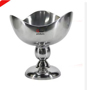 Tazón para servir comida de diseñador de acero inoxidable con acabado dorado de aspecto hermoso para restaurante y bar de hotel - Product Image 5