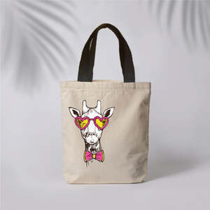 กระเป๋าผ้าแคนวาสลายยีราฟ กระเป๋านักเรียนและกระเป๋าสะพาย - Product Image 3
